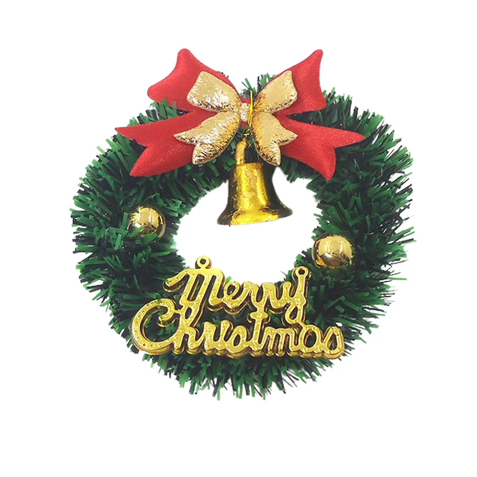 2x Christmas Wreath Pretend Toy Props Ornaments Miniature for Dollhouse Doll Life