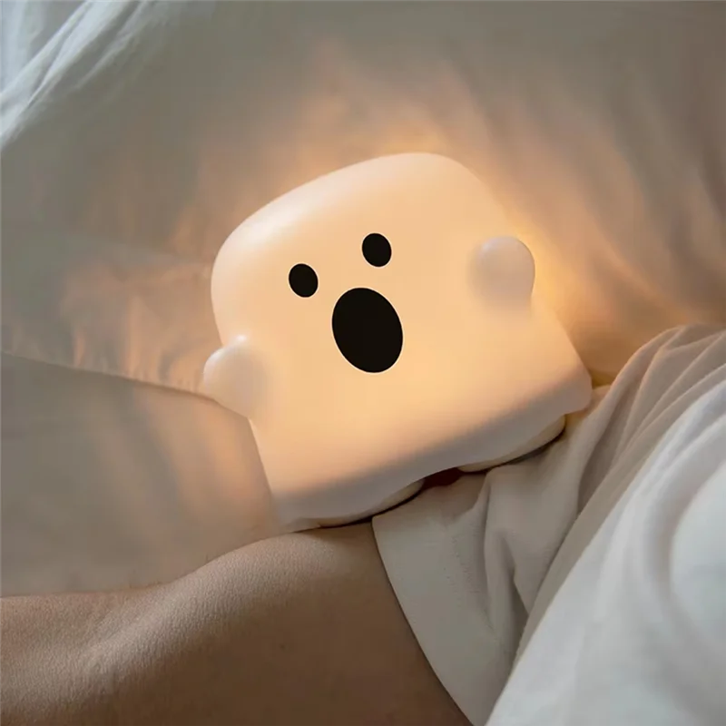

A38Q-Night Light Forchildren's Bedroom Touch Sensor,Rechargeable Silicone Lamp Perfect Holiday Gift Forkids A
