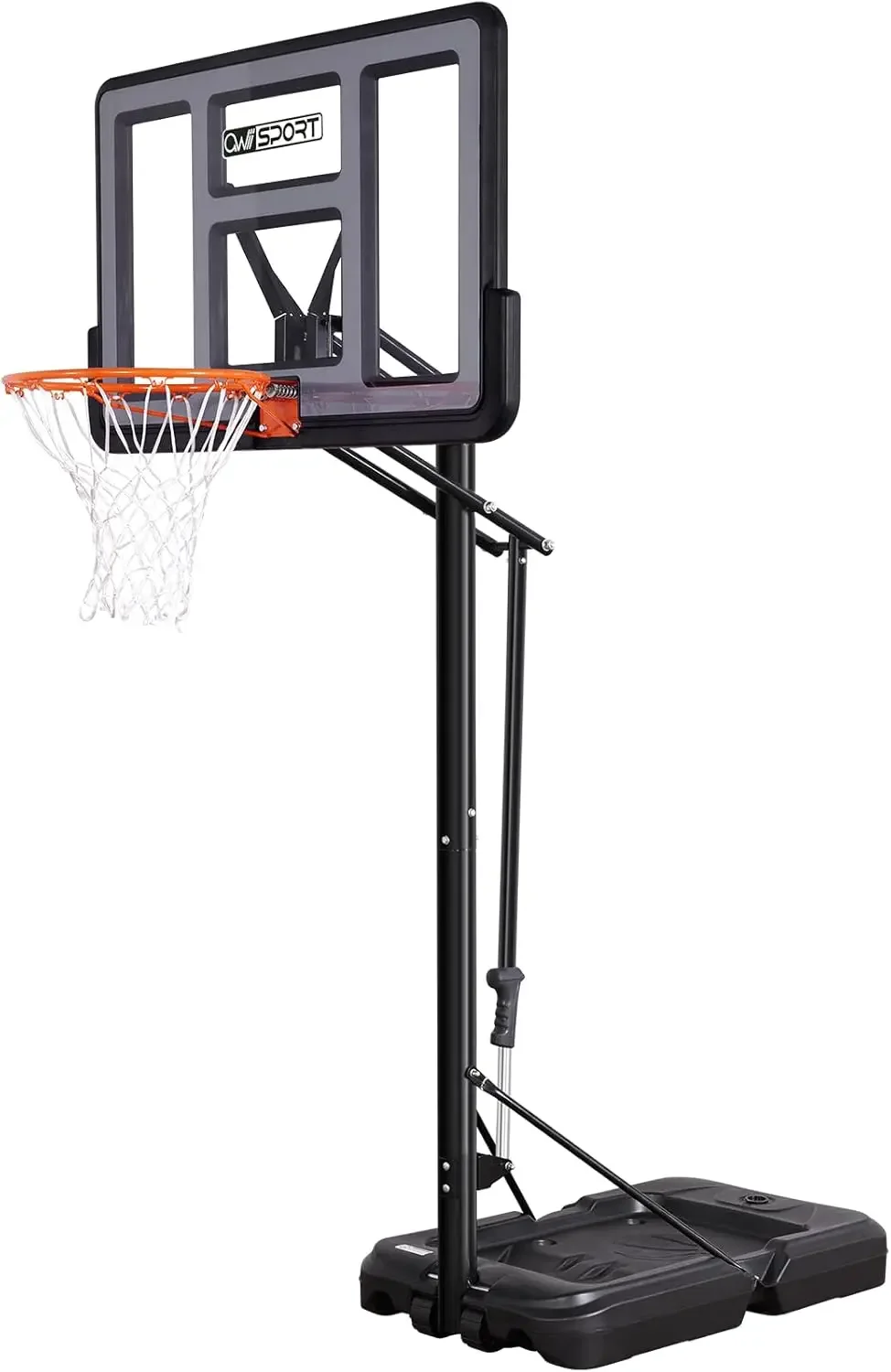 4.8-10FT Height Adjustable Basketball Hoop Goal System with 44-48 Inch Impact Backboard