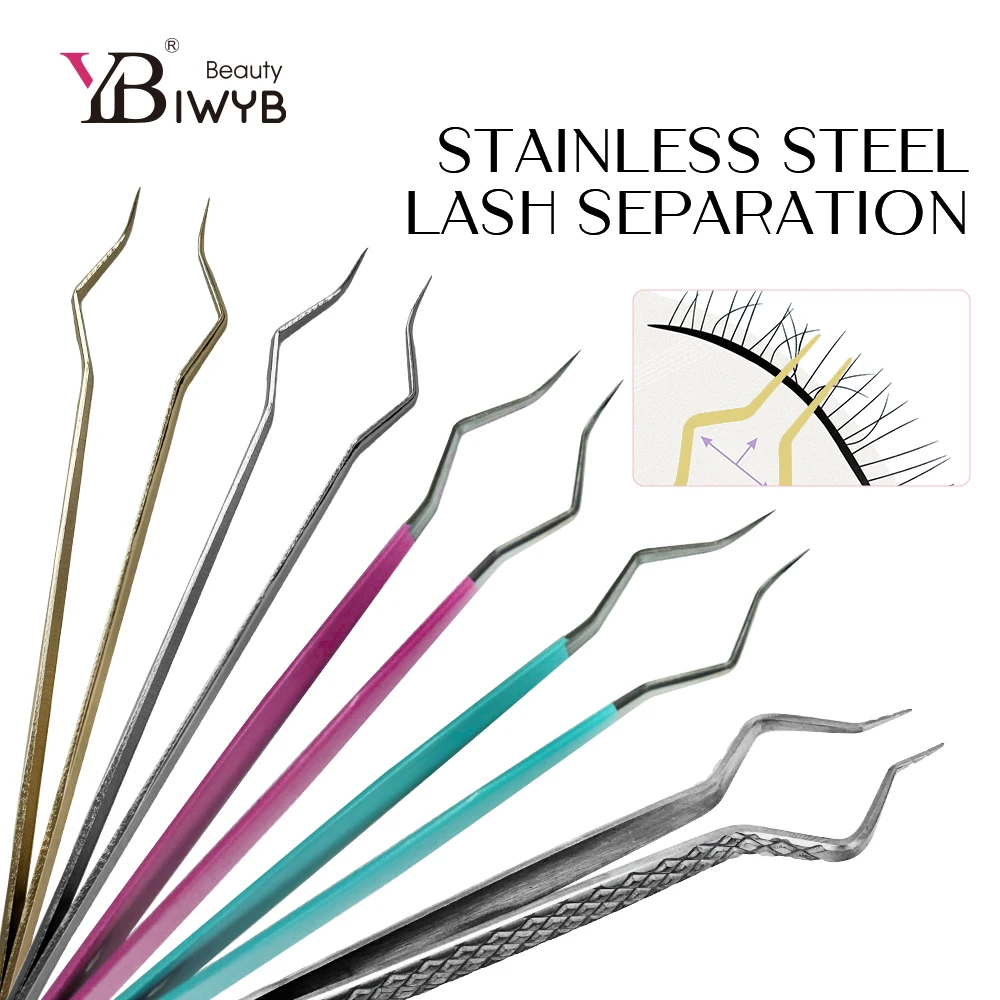New style grafting eyelash tweezersstainless steel high precision hairseparation tweezers