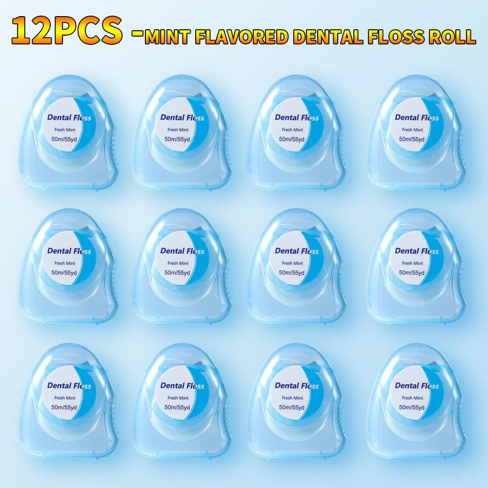 20/12/6/2 Stück Zahnseide-Rollen, Zahnseide-Sticks, Interdentalbürsten – Minzgeschmack, Zahnstocher, Zahnseide-Picks für die Mundhygiene – Detail 11