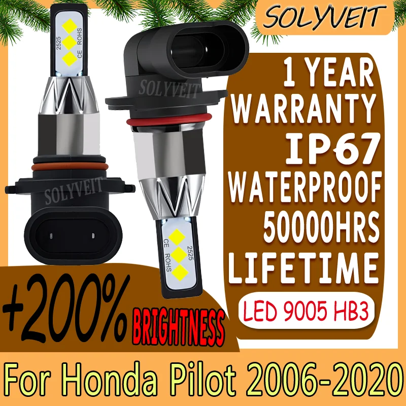 

waterproof IP67 Powerful Beam Wide Coverage LED High Beam For Honda Pilot 2006 2007 2008 2009 2010 2011 2012 2013 2014 2015-2020