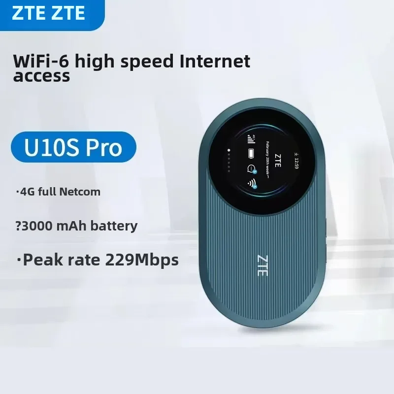 Zte U10s Pro 4g Wireless Router Portable Wifi 3000mah Wifi 6 International Version Suitable For Personal Use