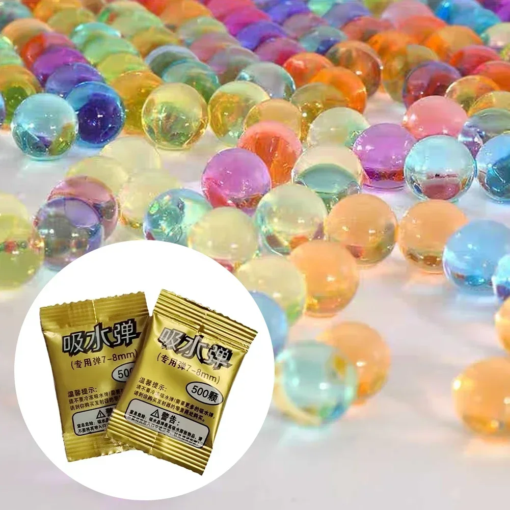 5 حزم كرات الماء الألوان 7-8 مللي متر هلام الفاصل الكرة الناسف الرصاص كرة الماء للخارجية اطلاق النار فريق لعبة اللعب الملحقات #4