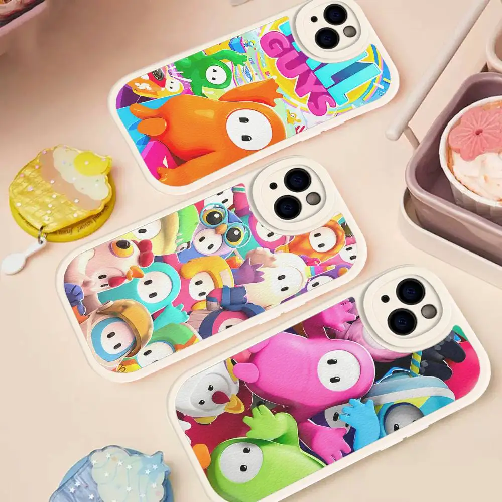 

F-Fall G-Guys Party Game Phone Case Hard Leather For IPhone 14 13 16 Mini 15 14 11 12 Pro Max Plus Fundas