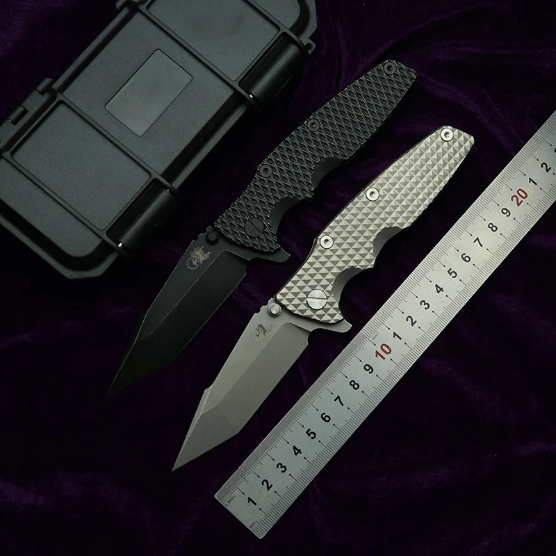 LEMIFSHE Eklipse CPM20CV folding knife Titanium Handle Ceramic Bearing Folding Knife Tactical Pocket Camping Hunt Outdoor EDC