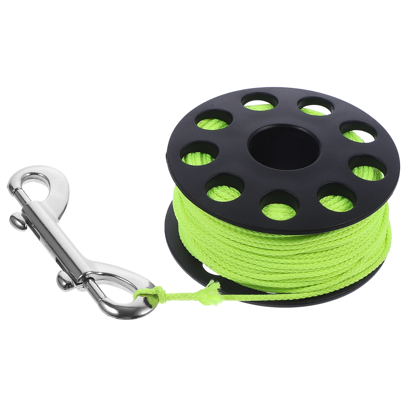 

Diving Coil Underwater Accessory Spool Reel Major Lightweight Finger Guide Line Nylon Tools Scuba Signal Buoy with Snap Clip