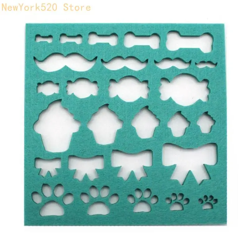 7pcs Felt Mold Needle Felting DIY Craft Stencil Applique Handicraft Woolen Felting Shaping Mould N84C