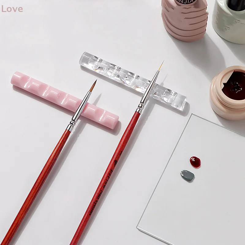 Portapenne per unghie Portapenne portatile per pennelli per unghie Accessori per unghie per nail art Penna per fototerapia Portapenne con barra di cristallo Durevole