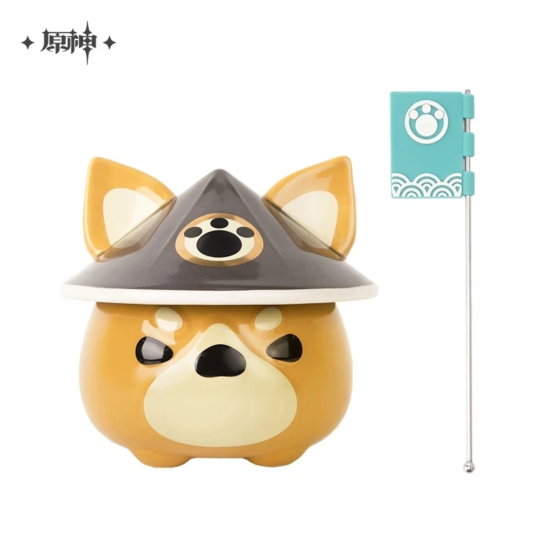 

Anime Cartoon Water Cup Game Genshin Impact Cosplay Gorou Dog Mug 370ML Ceramic Coffee Utensil Cute Ear Lid Xmas Kids Gift 370ml
