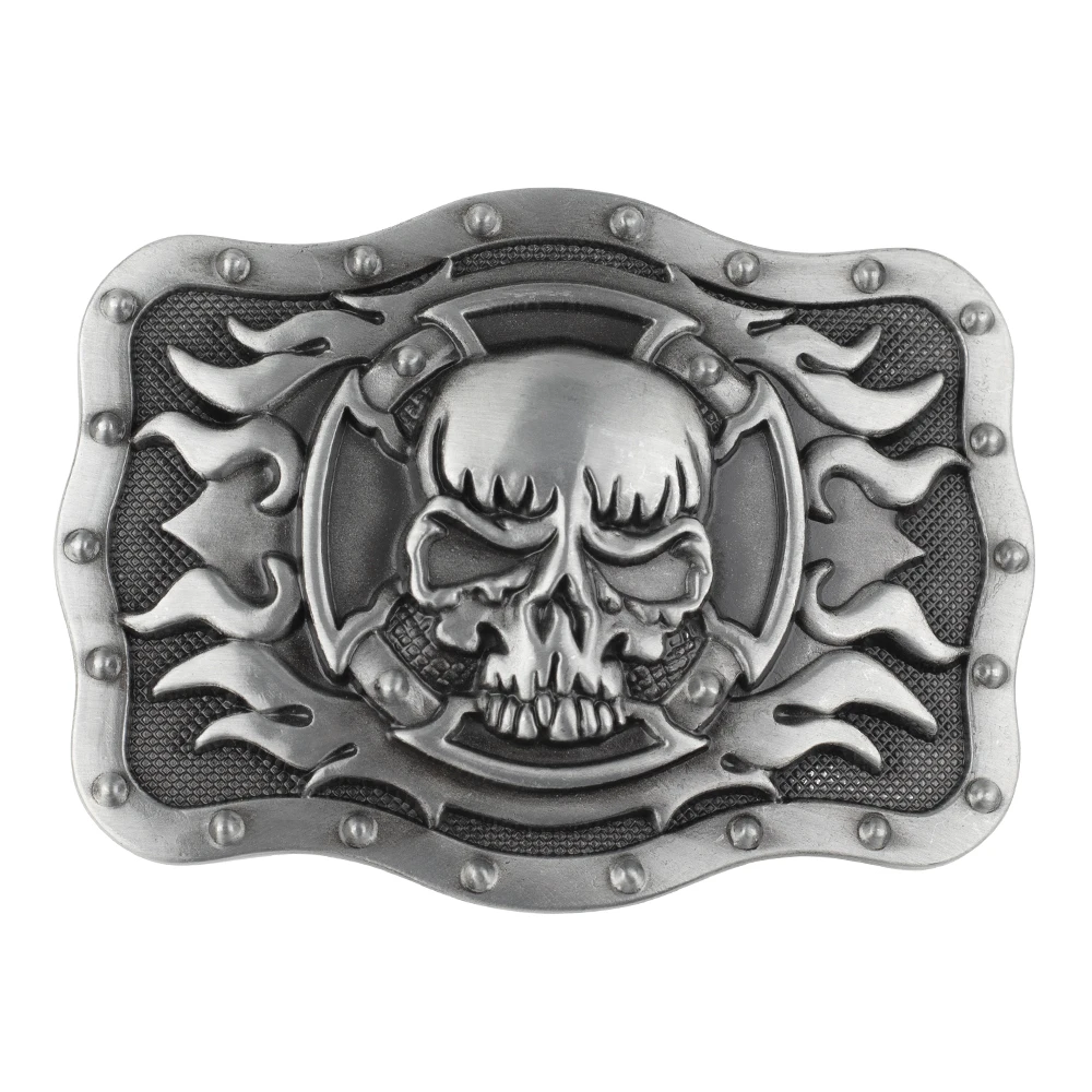 Square Skull Men\'s Belt Buckle Decoration