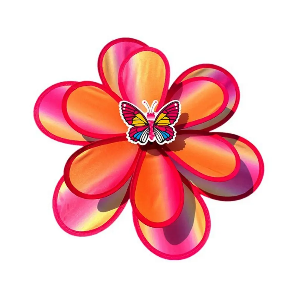 متعدد الأنماط سحابة لوتس الحشرات طاحونة ملونة بولي كلوريد الفينيل الدائمة زهرة الحديقة الدولاب مزدوجة الطبقات نزهة ديكور اللعب