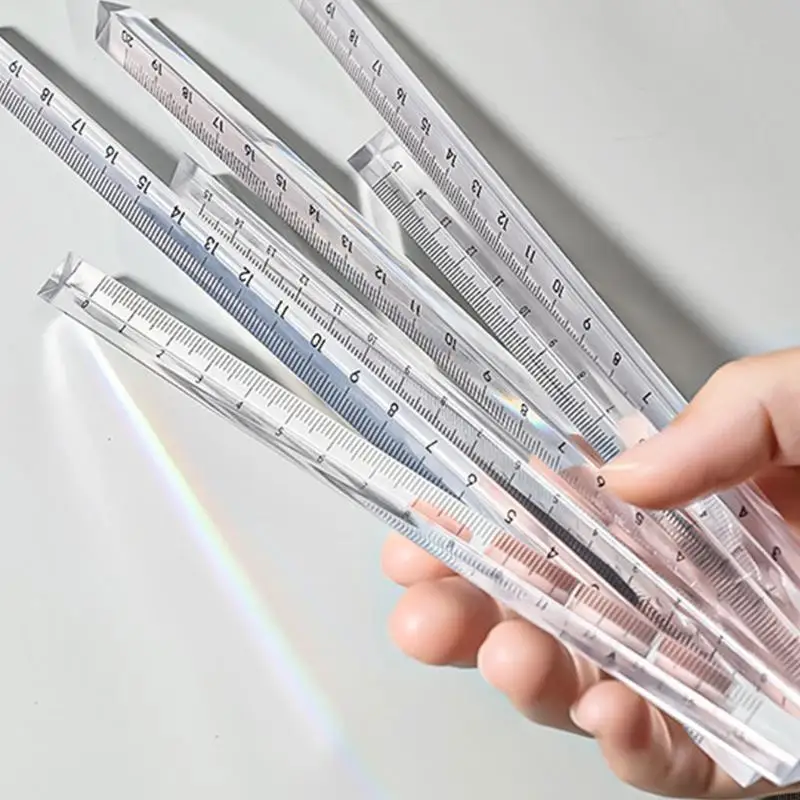 M5TB Simple Straight Ruler Triangular Prism Ruler Easy Carry для колледжа офис