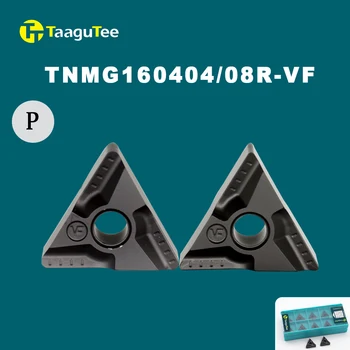 10 pièces TNMG 160408   TNMG 160404   Inserts en carbure R VF, outils de tournage externes pour l'usinage de l'acier et du métal, lame de Machine
