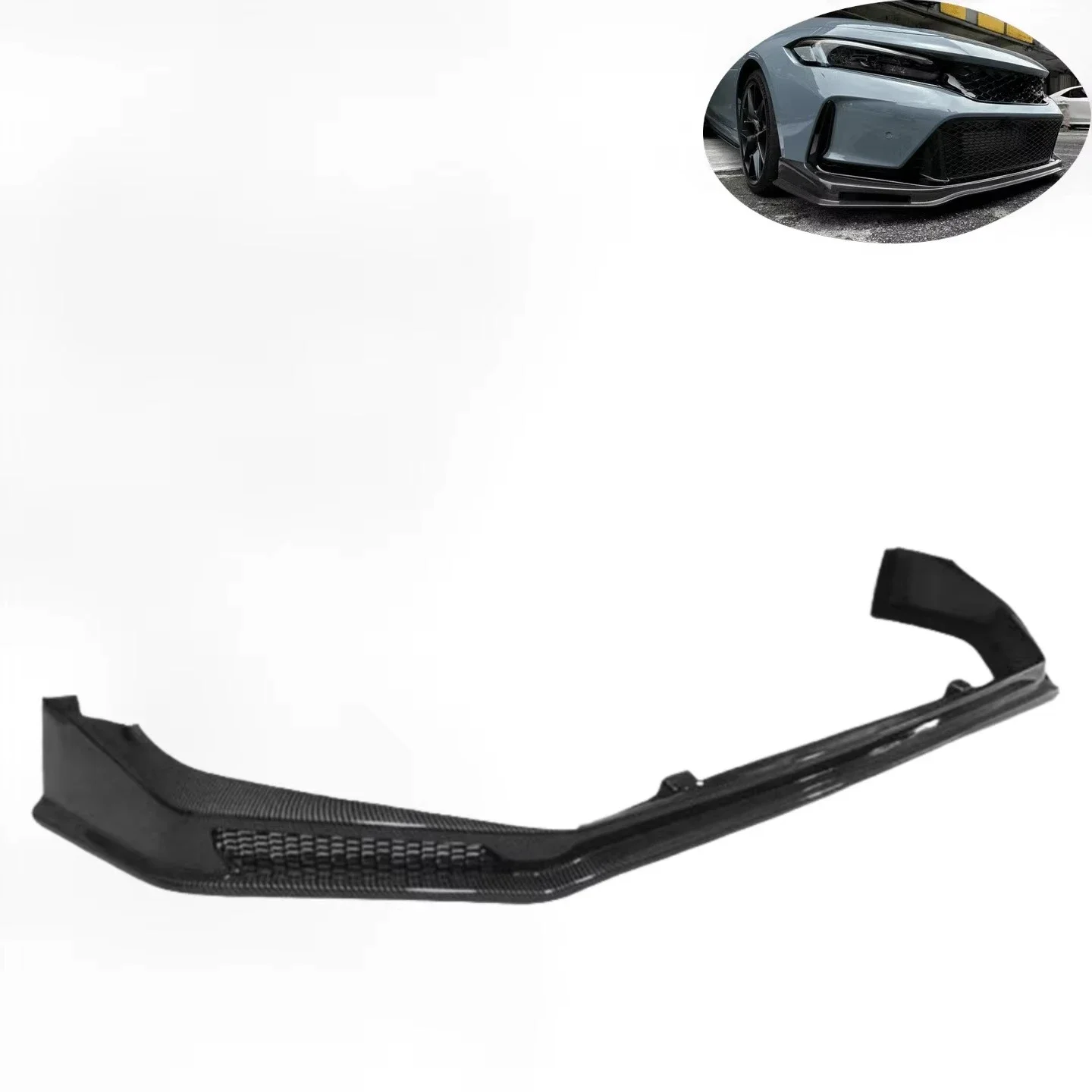 2022+ Model R FL5 Front Lip Carbon Fiber Front Bumper Lip Diffuser SPOON Style for Honda Civic Type R Model Customized！！