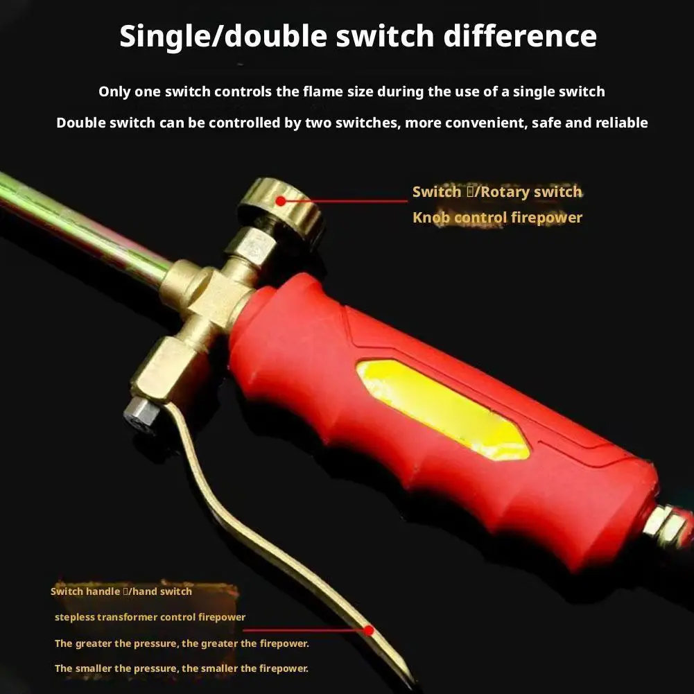 Metode Pelindung Kit Pembakar Gulma Obor Propana Baru Pistol Spitfire Las Obor Gas Cair Tipe Sakelar Tunggal dan Ganda