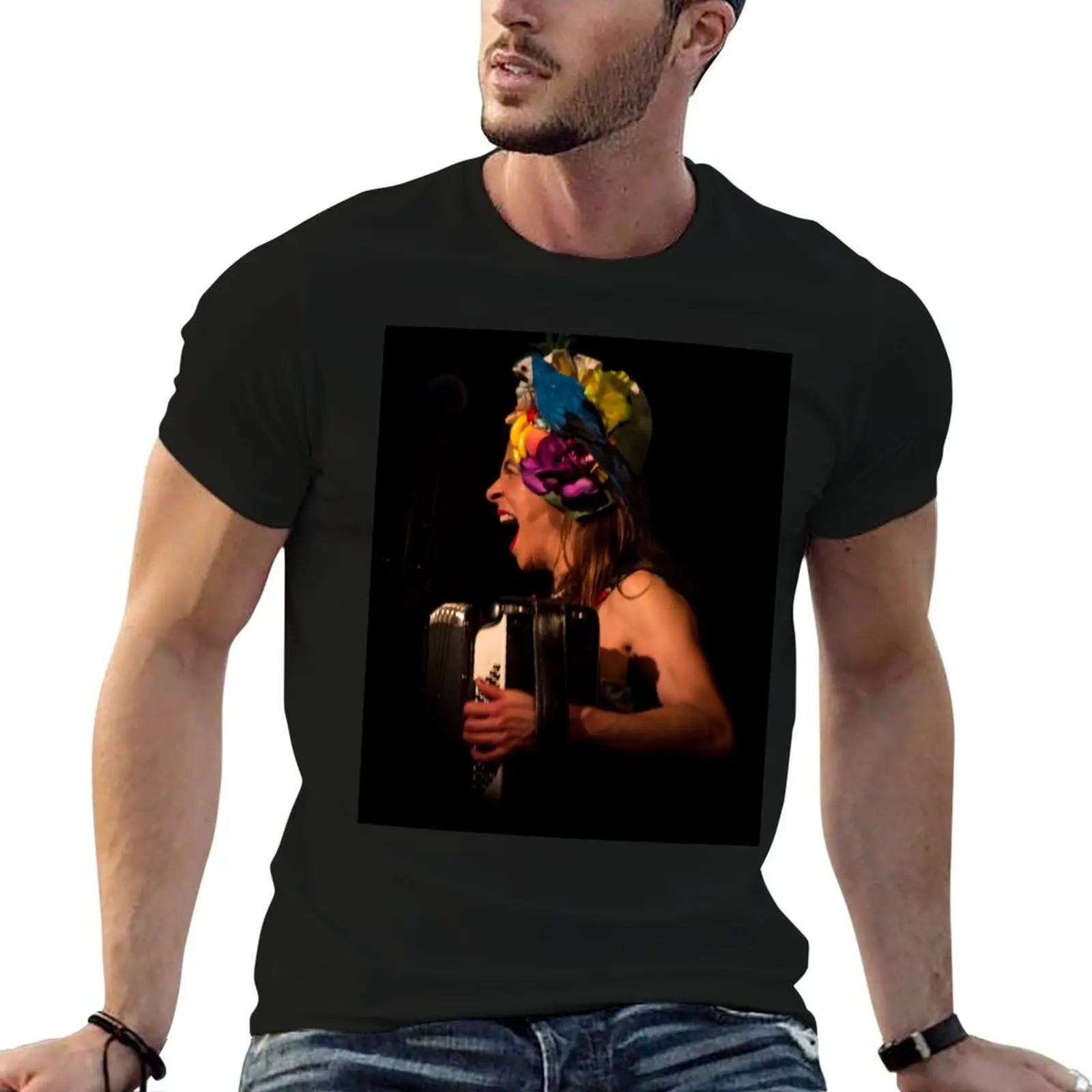 Camiseta masculina Natalia Tena da Molotov Jukebox, camiseta gráfica masculina, camisetas de luxo para homem, pacote de camisetas de algodão