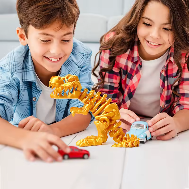 Bones 3d printable dragons Rex Toy Model 3d Printed Moving Toys