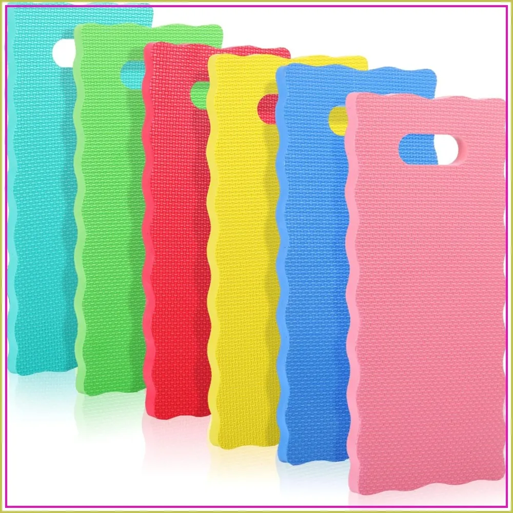 6 Pcs Garden Kneeling Pad Foam Knee Mat Waterproof Cushion for Gardening, Yoga, Exercise, Floor Work, 15.7x7x0.8 Inch