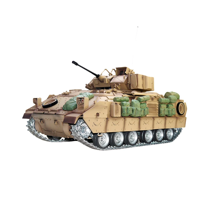 1/16 Bradley Custom Remote Control M2a2 Sound And Light Smoke Infantry Tank Td Second-generation Motherboard Model Toy Gift