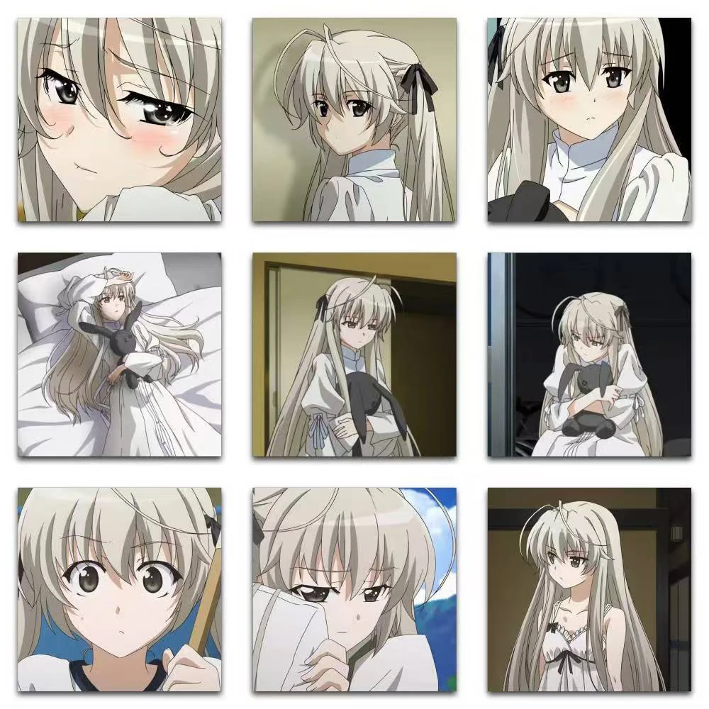 10/30/59 قطعة لطيف سورا Kasugano أنيمي ملصقات Yosuga No Sora الكرتون ملصق الكمبيوتر المحمول سكرابوكينغ الأمتعة الفتيات الشارات الديكور