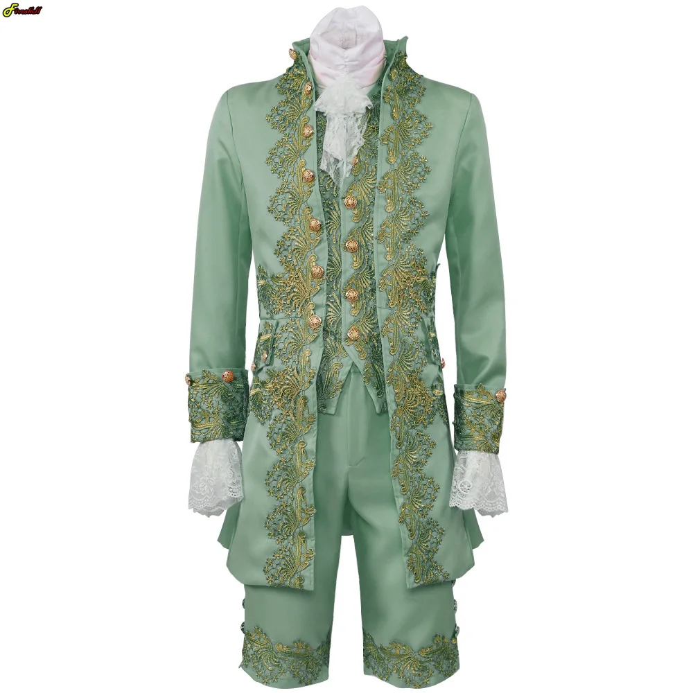 Adults Blazer Cosplay Set Deluxe Victorian King Cosplay Costume Adult Prince Costume for Men Halloween Carnival Party Uniform