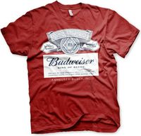 Budweiser Label Tango Red T Shirt