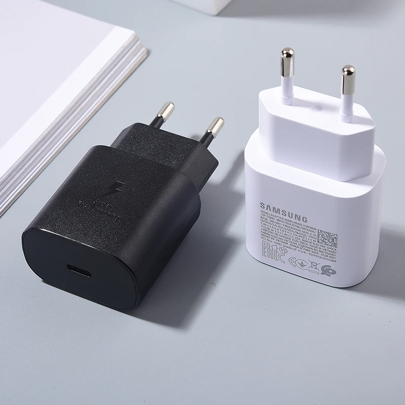 Original Samsung 25w Charger Type C Super Fast Charge Adapter For Galaxy S25 S24 Ultra S23 S22 Plus S21 S20 FE Note 10 20 Ultra - náhled 4