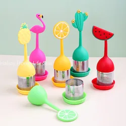 Cute Leaf Filters Scented Tea Tools High temperature resistance Silicone Tea Strainers  Tea Infusers