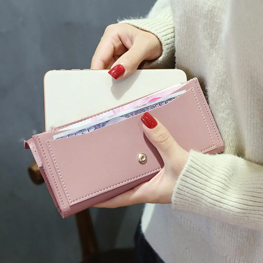 Fashion Phone Pocket Clutch Hasp Wallet Long Wallets Purse Money Bag