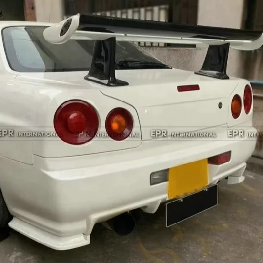 FOR NISSAN Skyline R34 GTT ESB Style Rear Bumper High-Quality Fiber Glass Car Accessories