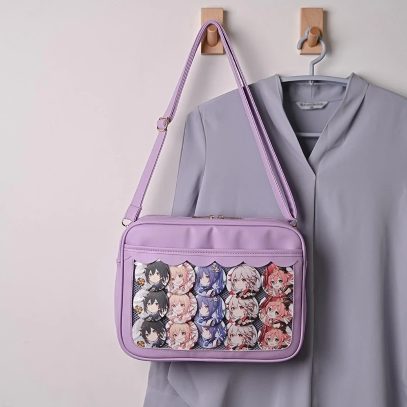 Japanische High School Mädchen JK Tasche Frauen PU Handtaschen und Geldbörsen Transparente Itabag Frauen Umhängetaschen