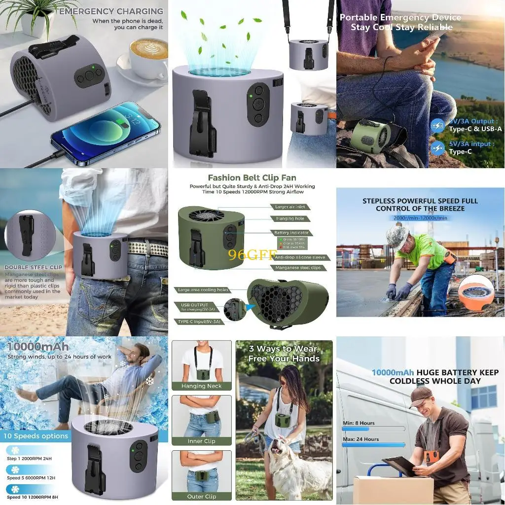 

96GF -талия зажимной зажим. Вентилятор.