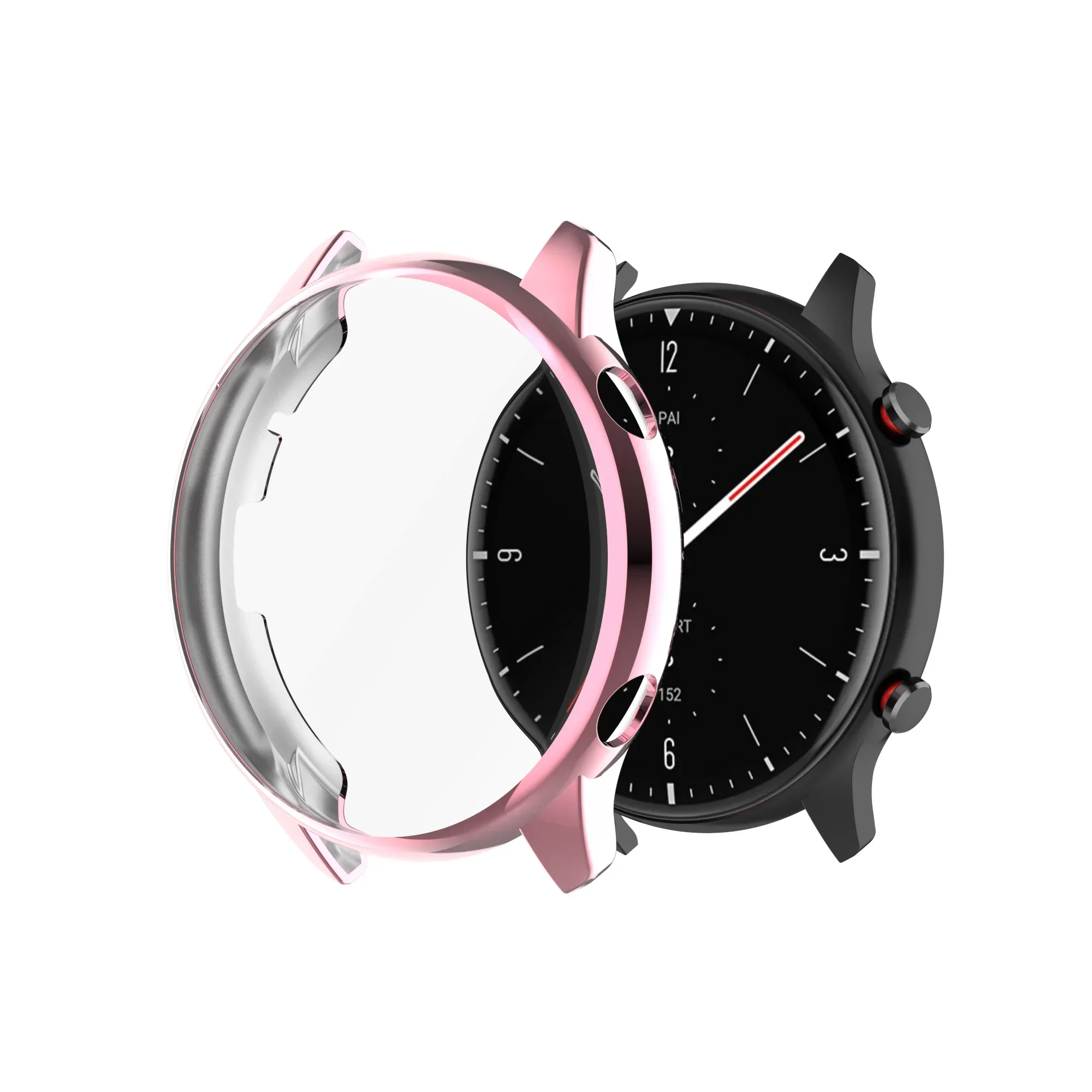 Capa protetora TPU para Huami Amazfit GTR 2, Capa de relógio flexível 2e, Smartwatch Shell com protetor de tela