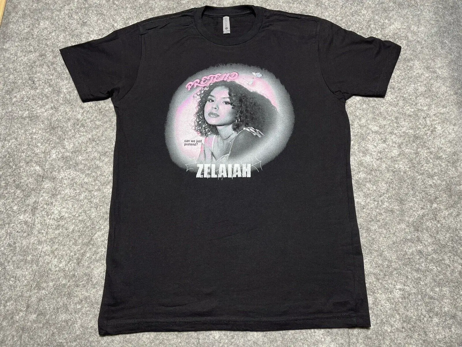 Can we Just Pretend ZELAIAH Concert Album Black Medium Shirt vintage romance