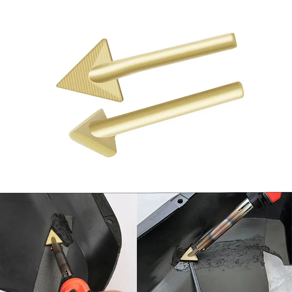 16/20mm Triangular Copper Soldering Iron Head Copper Smoothing Head Replacement Tip For 60/80W Plastic Welding Kit