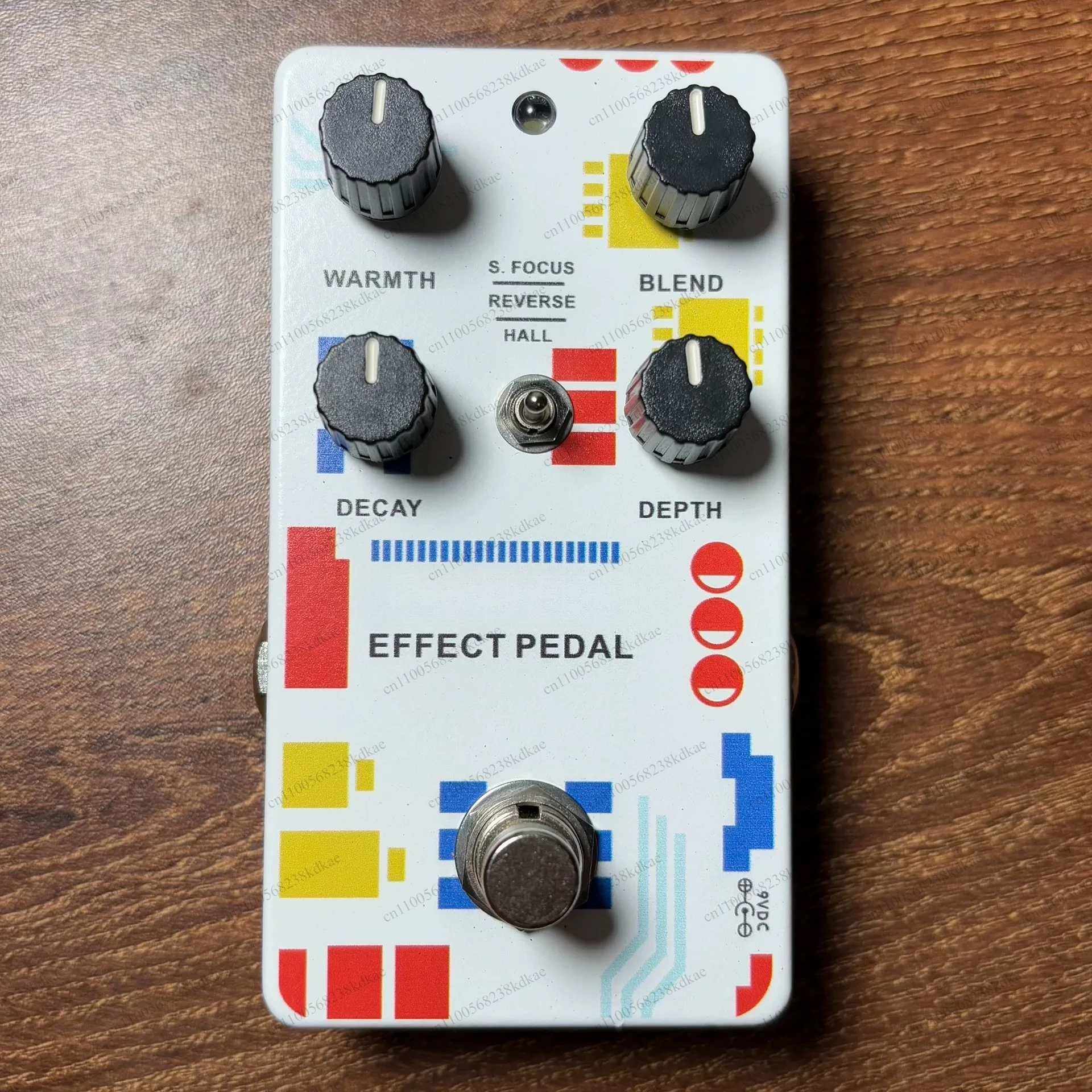 Portable Guitar Reverb Modulation Effect Unit Mini Single Stompbox Multi Tone Shaping Accessory ForElectric Guitar Daily Playing