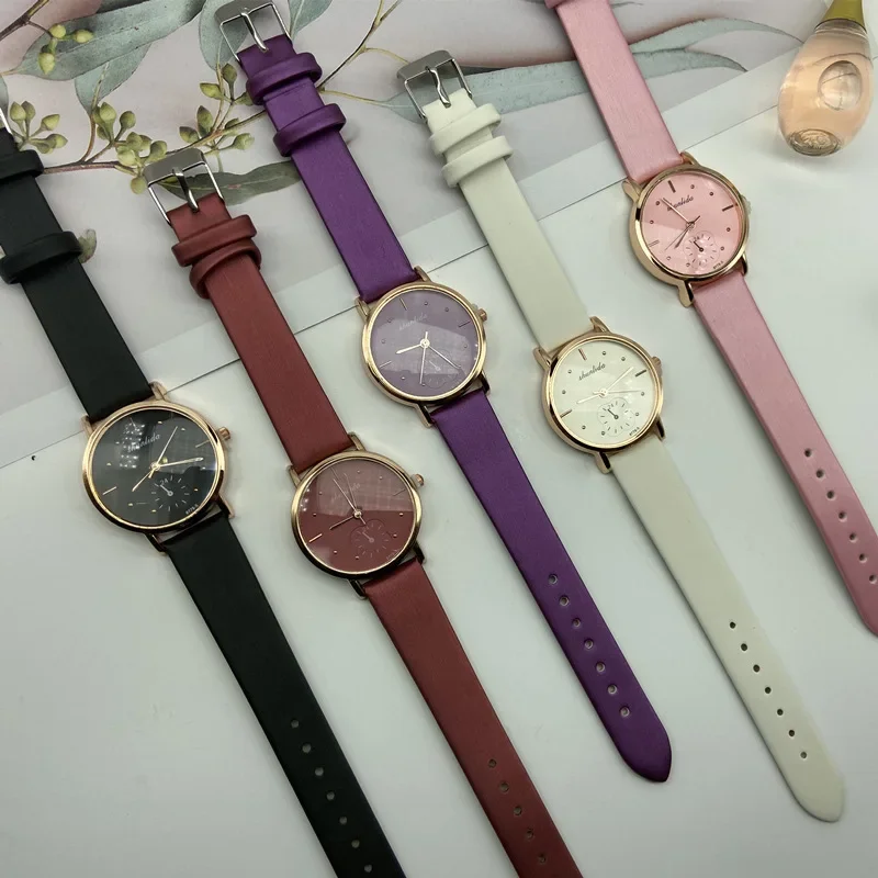 Casual Women\'s Watches Simple Quartz Wristwatches PU Leather Watches Girls Students Clock Gift Ladies Watch Clock Reloj Mujer 시계