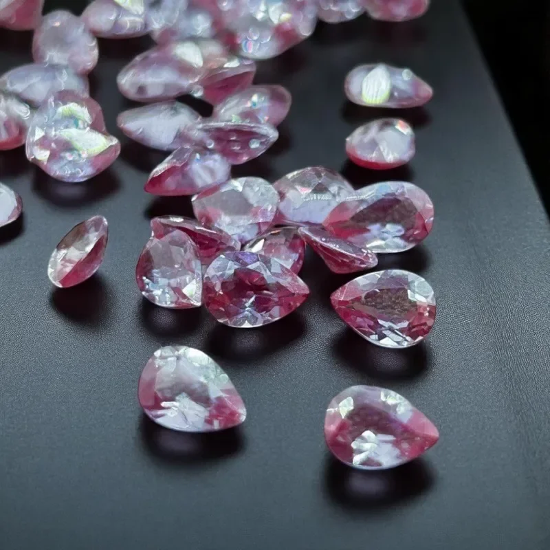 مختبر نمت الكسندريت سحر الأحجار الكريمة تغيير لون الحجر DIY حلقة قلادة أقراط المواد الرئيسية تحديد شهادة AGL