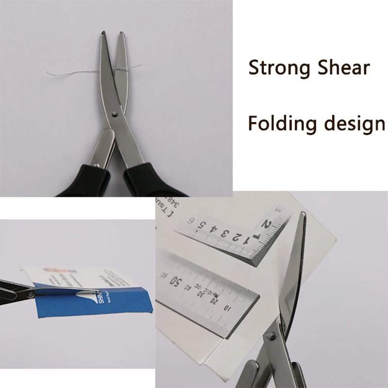 Small Scissors Portable Folding Storage Scissors Durable Sharp Blade Sewing Folding Scissors