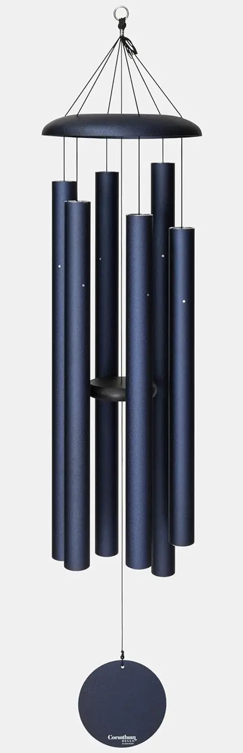 

Midnight Blue Wind Chime for Patio, Backyard, Garden, and Outdoor Decor (Aluminum Chime) Made in The USA