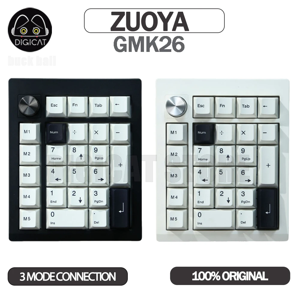 

Механическая клавиатура ZUOYA GMK26, 3 режима, USB/2,4G/Bluetooth, беспроводная мини-клавиатура, RGB прокладка, клавиатура на заказ для QMK/через подарки