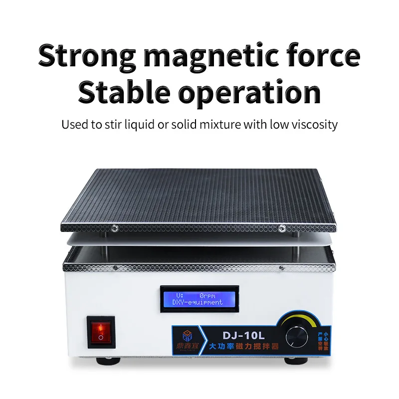 DXY-agitador magnético de alta potencia, equipo de laboratorio de química, pantalla digital, DJ-5L, DJ-10L, N48, mezclador magnético