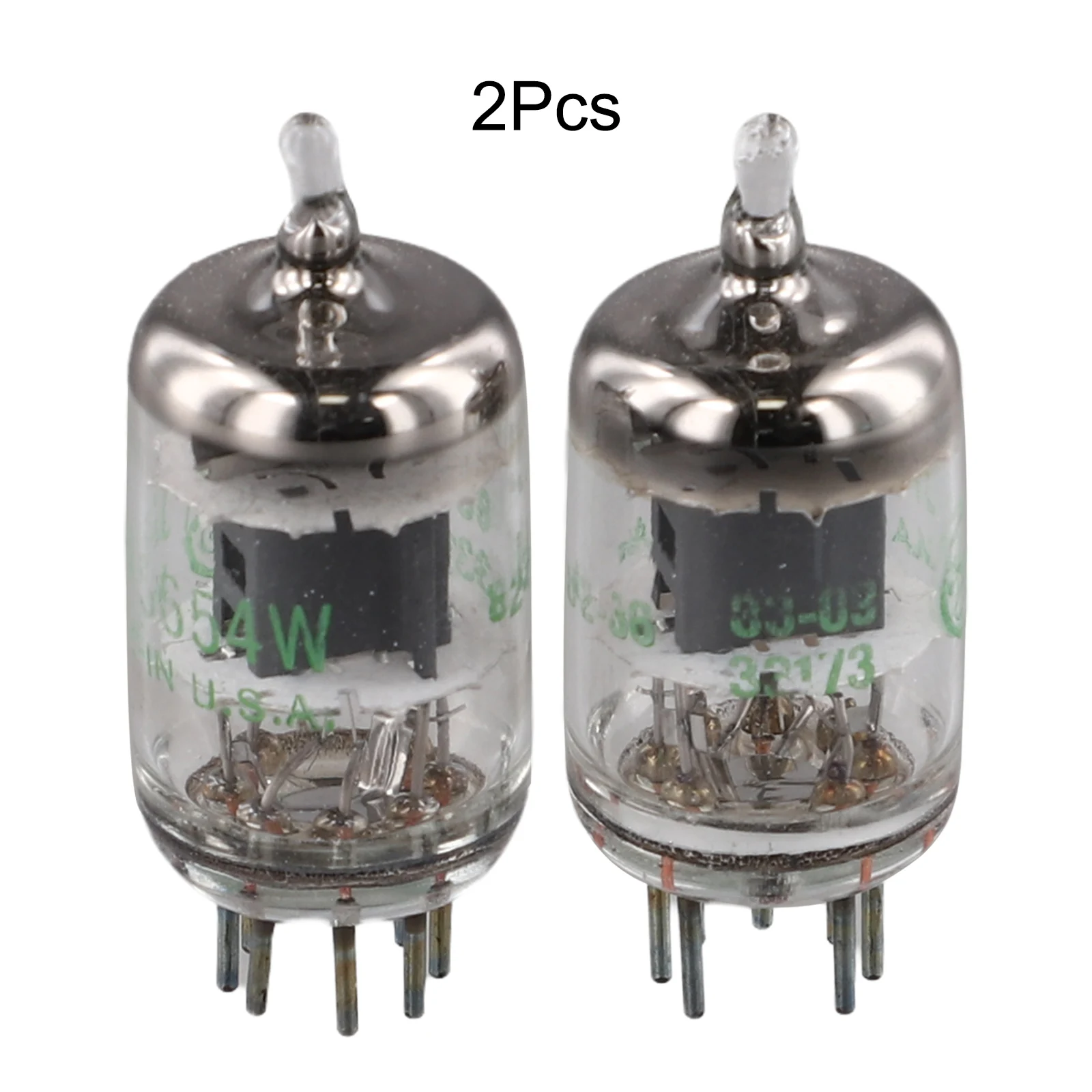 2pcs JAN-5654W Electron Tube For GE 5654W GE5654 Vacuum Tube 45*18*1mm Transparent Vacuum Tube Parts