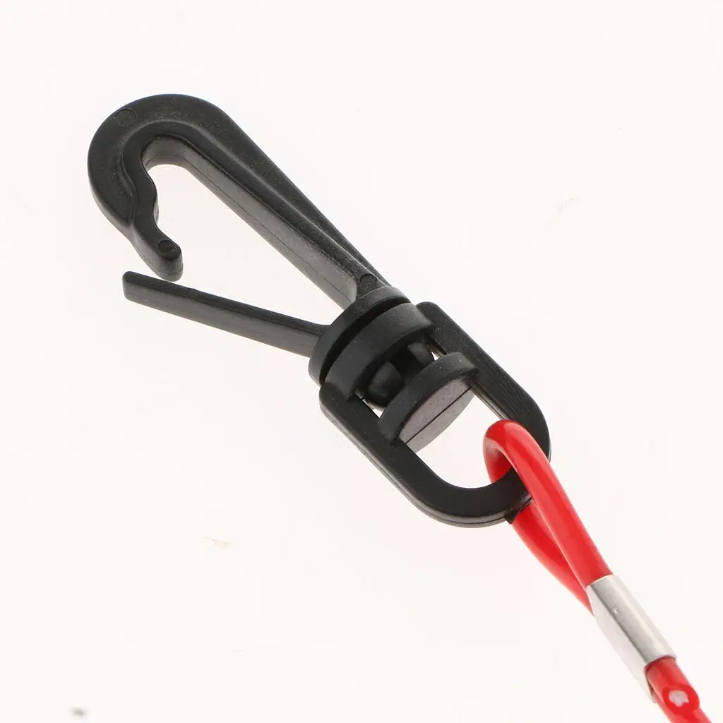 

Kill Switch Safety Tether Lanyard with Clip Red Universal Outboard Stop Switch Cord for Marine Use