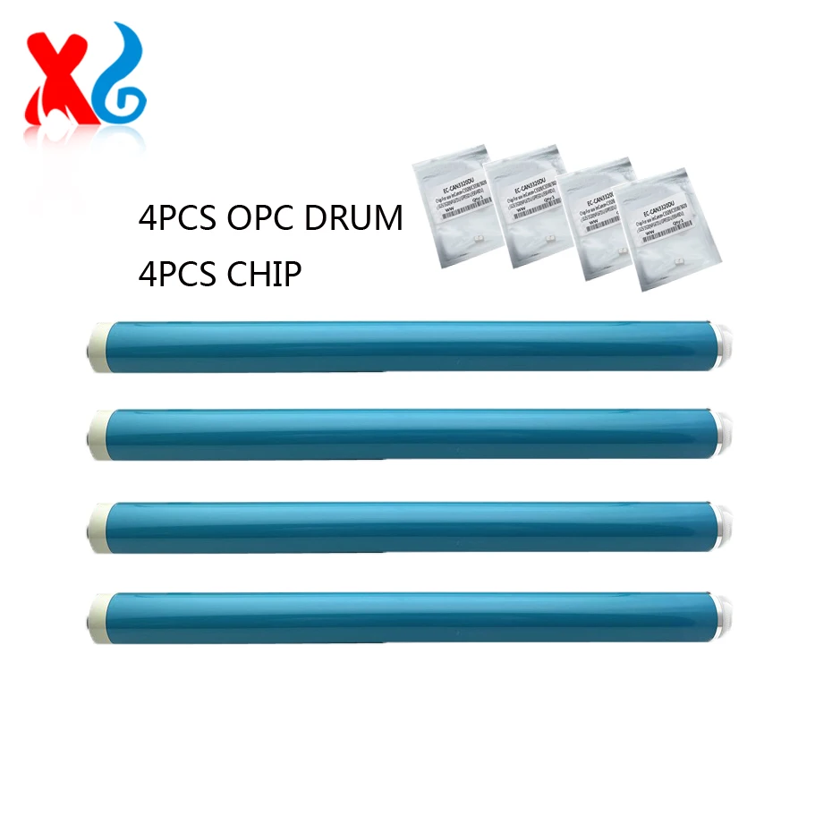 4X NPG-67 GPR53 EXV-49 TAMBURO OPC Per Canon IR 3125 C3020 C3320 C3325 C3330 C3520 C3525 C3530 C3025 C3120 C3125 con chip 100K