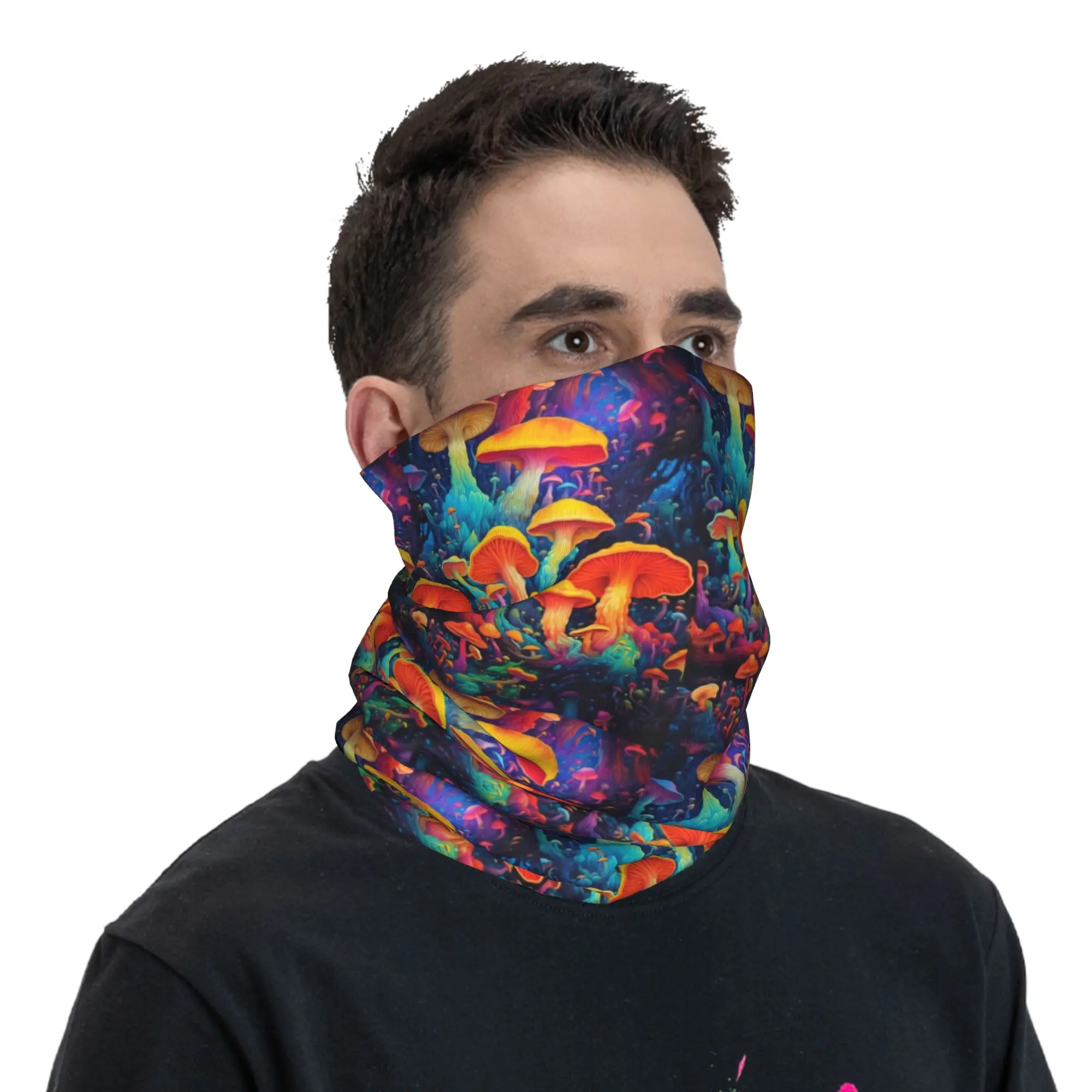 

Бандана с психоделическим грибным узором, гетры с принтом, шарф, теплый головной убор для мужчин, женщин, взрослых