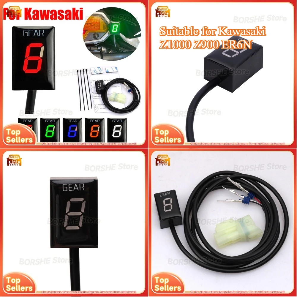 

2026 Suitable for Kawasaki Z1000 Z900 ER6N Motorcycle Gear Position Indicator Display Speedometer Dashboard Instrument