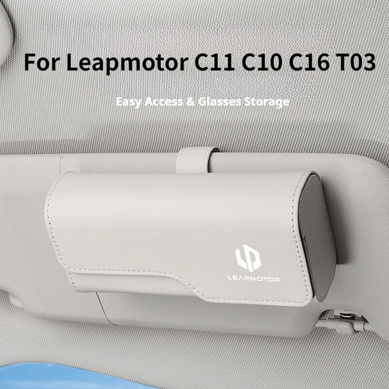 

Подходит для Leapmotor C11 C10 C16 T03 B10: Автомобильный держатель для очков, клипса для солнцезащитных очков, органайзер для хранения в машине