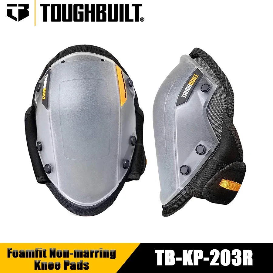 TOUGHBUILT TB-KP-203R Foamfit Non-marring Knee Pads Soft Shell Silicone Knee Pads Construction Site Knee Pads Knee Protection
